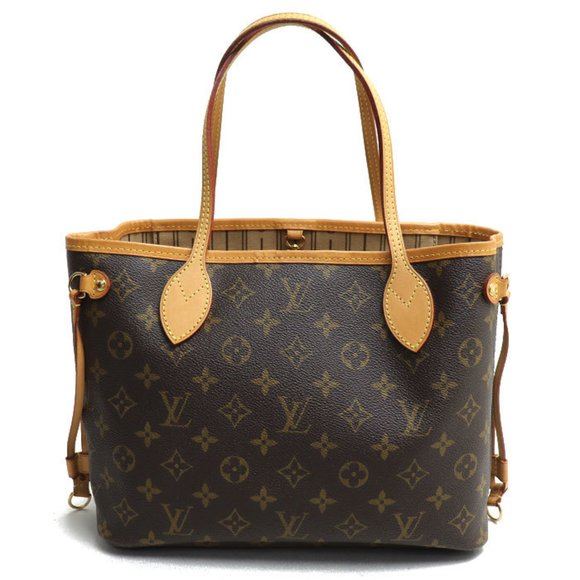 LOUIS VUITTON Louis Vuitton Neverfull PM Tote Bag Monogram Brown M40155 Women's - Picture 1 of 9